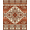 Brown Rust Cream, Pattern 4, variant on ODIKA Pine Tree Motif With Southwestern Border Rustic Cabin Cowgirl Playful Expressive Pet Friendly & Kids Safe Play for Playroom, Bedroom, Reading Nook