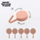 thumbnail image 5 of 5-Pack No-Drill Damage Adhesive Wall Hooks, Bathroom and Kitchen Use, Strong Adhesive with 360 Rotation, Pink, 5 of 6