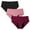 Black Pink, variant on OEIOEI Leakproof Period Underwear for Women Heavy Flow Mid Waist Menstrual Panties(L,Black Pink)