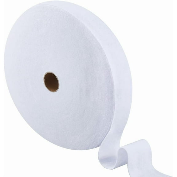 1Roll 49.21 Yards Jelly Roll Batting Strip Cotton Blend Fleece Batting 2.48 Inch Wide Flexible Quilt Battings