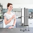 thumbnail image 3 of Gravity-Fed Water Filter System Stand, Detachable Stainless Steel Stand Compatible with Berkey Water Filter System Countertop, 9.25" Diameter by 5.9", 3 of 8