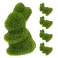 thumbnail image 5 of PAMINGONO 5Pcs Artificial Animals Flocked Bunny Figurine Rabbit Sculpture 3.1x2x1.2in, 5 of 8