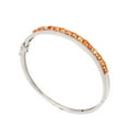 thumbnail image 2 of Sterling Silver with Fire Topaz Bangle Bracelet-8", 2 of 3