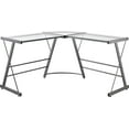 thumbnail image 4 of Ameriwood Home Glass L-Shaped Computer Desk, Gray, 4 of 12