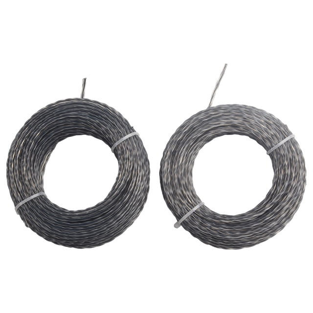 2 Sets Core-Reinforced Grass Trimmer Line 2.0- 3.0 Mm X 15M(30M) Line Spool 15Mx2.4Mmx 2Pcs Shenzhuyue