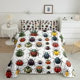 thumbnail image 2 of Manfei Colorful Insect 3pcs King Size Comforter Sets,Wildlife Theme Bedding Comforter Set,Abstract Animal Super Cozy Bedding Set,Luxury Teenagers Bedroom Decor,Reversible, 2 of 8