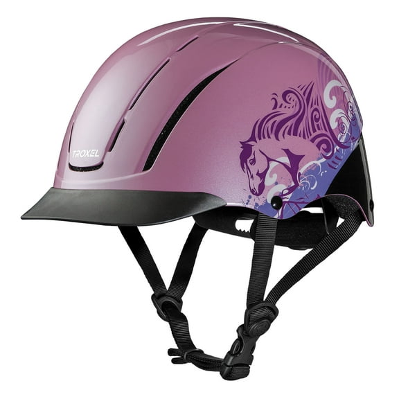 Lrg Troxel Dialfit Low Profile Spirit Horse Riding Helmet Pink Dreamscape