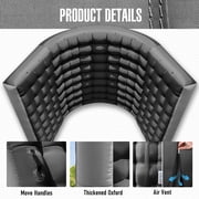 Sewinfla Inflatable Sports Tunnel Entrance with Blower Archway for Events Exhibitions Parties Advertising 10x10x9ft Black