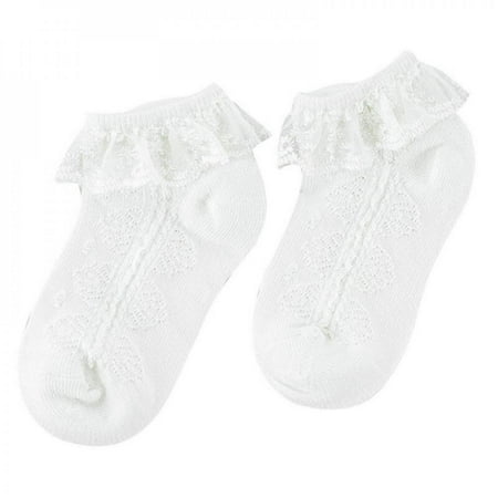 

Clearance Sale Cute Women Princess Cute Ruffle Lace Comfortable Thin Section Mesh Bow Knot Casual Socks 2-12Y Sweet Toddler Girls Socks