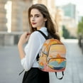 thumbnail image 6 of FORMRS Mini Backpack Purse for Women Travel Daypack Casual Shoulder Bag, Goldfish, 6 of 7