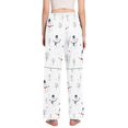 thumbnail image 3 of FORMRS Women's Pajama Pants with Pockets Soft Comfy Loungewear Sleep Bottom, Sizes S-2XL, Blue Cartoon Snowmen, 3 of 8