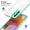 thumbnail image 5 of SaniMore for Samsung Galaxy A34 5G Case Ultra Slim Transparent [Never-Yellowing], Rugged PC & TPU Bumpers Cover Built-in Detachable Lens Protector Anti-Fall Shockproof Protective Shell, Green, 5 of 8