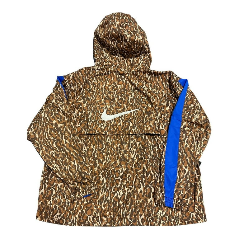 Nike small Repel Anorak Running Track Jacket Cheetah Brown Nike small Repel Anorak Running Track Jacket Cheetah Brown