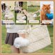 thumbnail image 3 of Small Dog Carrier 16x7x12 Inches with Pockets, Breathable, Airline Approved (Creamy White), 3 of 5
