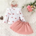 thumbnail image 3 of Baby Girl Clothes Outfits Long Sleeve Romper Skirt Dress Set Cute Newborn Infant Outfit, 3 of 7