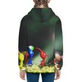 thumbnail image 4 of Lsque Pikmin Patten Youth Hoodie Sweatshirt Pullover with Kangaroo Pocket Boys and Girls Hoodie Warm Hoodie for Kids, 4 of 8