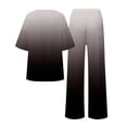 thumbnail image 5 of Ensembles de Pyjama pour Femmes Adapté Été Col Rond Manches Courtes Imprimé Floral Haut Chemise avec Pantalon Grande Taille 2 Ensembles S, 5 of 5