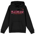 thumbnail image 5 of Merry Little Batman Batman & Son Logo Adult Black Long Sleeve Hooded Sweatshirt, 5 of 7