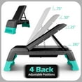thumbnail image 4 of leikefitness Exercise Step Platform, Multifunctional Aerobic Deck with Cord and Adjustable Dumbbell & Weight Bench, Fitness Equipment for Workout Home Gym, 4 of 9