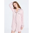 thumbnail image 2 of Joyspun Women's Dreamy Soft Collection Long Sleeve Sleepshirt, Sizes S-4X, 2 of 4