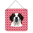 thumbnail image 1 of Saint Bernard Hearts Wall or Door Hanging Prints, 1 of 1