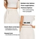 thumbnail image 5 of Pantalones FUNYYZO para mujer, cintura alta, pierna ancha, trabajo de negocios, 5 of 8