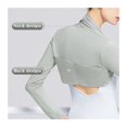thumbnail image 6 of Women Shrug Long Sleeve Dance Shrug Warm up Tops Ballet tops Coat Dance Shirt for Leotards, 6 of 7