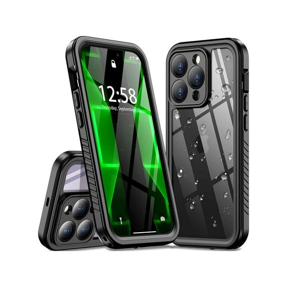 For iPhone 14 Pro Max Case, IP68 Waterproof Dustproof Shockproof Case with Screen Protector Protective Front and Back Cover for iPhone 14 Pro Max 6.7 inch