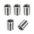 thumbnail image 1 of Adaptateurs de Filetage Manchon Réducteur Écrou, 5 Pcs M10x1.5 Mâle à M8x1.25 Femelle Réparation Insert Écrou Vis Réducteur Conversion 303 Acier Inoxydable Fixation 12mm, 1 of 7