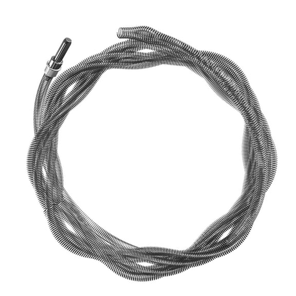 Industrial-Strength DrainSnake Tool For Kitchen/Bathroom Pipes - Extra Long Flexible SpringCleaner For Drill-Powered Unclogging