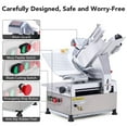 thumbnail image 3 of 2025 New Meat Slicer, Commercial Meat Slicer 550W, Electric Food Slicer with 12" Carbon Steel Blade For Shop Restaurant Home Use 0-14mm Adjustable Slicing Thickness Sliver, 3 of 7