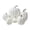 White, variant on QLUEWX 7PCS Black Pumpkins Halloween Decorations, Varisized Faux Foam Pumpkins Table Decor, Fall Festival Tabletop Centerpiece for Home Window Display Party Thanksgiving Halloween Decor