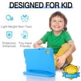thumbnail image 5 of for Lenovo Tab M8 HD TB-8505F TB-8505X / Smart Tab M8 TB-8505FS/ Tab M8 FHD TB-8705F case, Shockproof, Silicone Rubber EVA Portable Handle Stand Protective Kids Cover Case, Blue, 5 of 5
