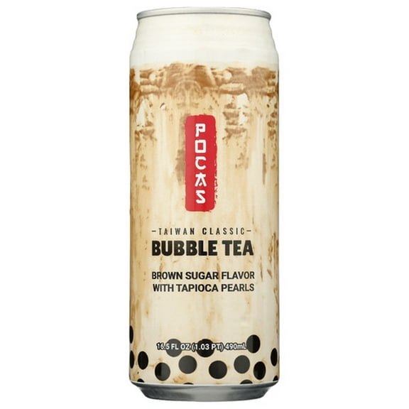 (Pack of 24) Pocas Tea Bubble Brown Sugar 16.5 oz