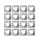 thumbnail image 1 of EeaseMX 40 fundas de aluminio resistentes al calor para quemadores de estufa y hornos de gas, resistentes al aceite, para cocinas domésticas (cuadradas), 1 of 8