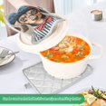 thumbnail image 3 of Yayeee Pot Holders Kitchen Heat Resistant with Pocket 7"x9.8" Cotton Oven Cooking Hot Pads, Red Dog Artist, 3 of 7