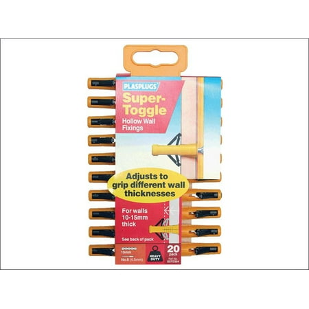 

Plasplugs - Super Toggle Fixings Pack 20