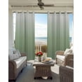thumbnail image 4 of Sage Green Ombre Blackout Curtains 54 Inches Long for Bedroom,Farmhouse Green Gradient Modern Abstract Art Thermal Insulated Room Darkening Black Out Curtain Panels Grommet Drapes for Living Room, 4 of 8