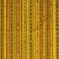 thumbnail image 1 of Ahgly Company Machine Washable Indoor Square Southwestern Yellow Country Area Rugs, 6' Square, 1 of 4
