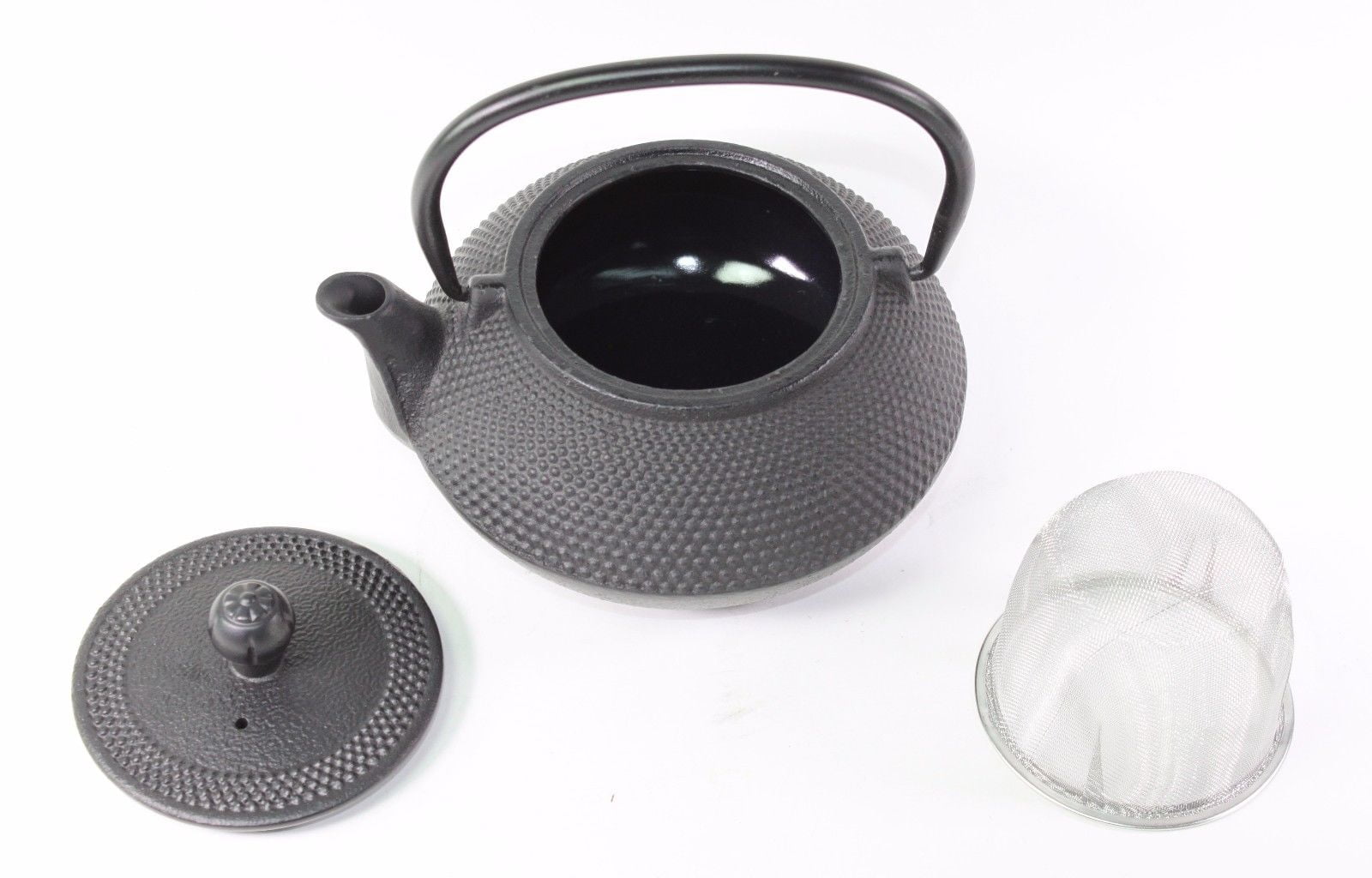Black Geo Cast Iron Tea Set