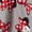 Multicolored, variant on Disney Minnie Mouse Pajamas Women's Polka Dot Bow Notch Collar Short Sleep Set