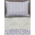 thumbnail image 3 of Navy Blue Comforter & Sham Bedding Set, Anchors with Ships Steering Wheels Nautical Composition Sea Life Element, 3 pcs Duvet Set Microfiber Filling Quilt, 5 Sizes, Dark Blue White, by Ambesonne, 3 of 4