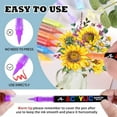 thumbnail image 6 of Acrylic Markers, Soft Brush Tip Acrylic Paint Pens, Quick-Drying Waterproof Acrylic Paint Markers for Canvas, Rock Painting, Wood, Stone, Glass, Ceramic, Fabric Painting, Art Supplies, 6 of 8