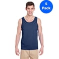 thumbnail image 2 of Mens Heavy Cotton Tank Top 5 Pack, 2 of 2