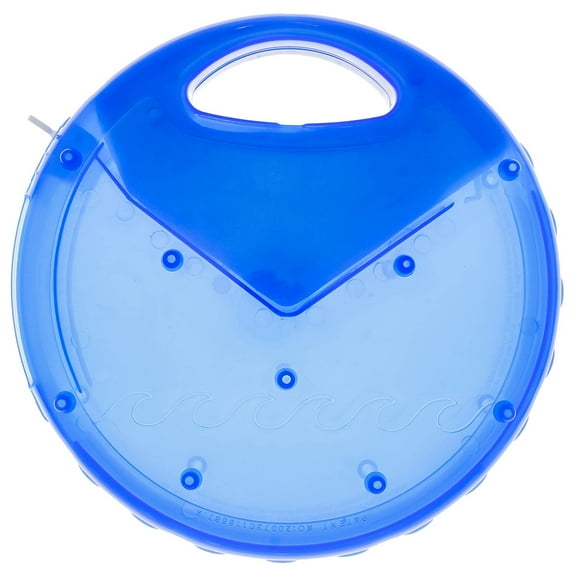 U.S. Pool Supply Pool & Spa Floating Chlorine & Bromine 3" Tablet View Circle Chemical Dispenser 10" Diameter - Floats Upright When Full and Flat When Needs Refill - Adjustable Dispensing Settings