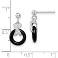 thumbnail image 2 of Primal Silver Sterling Silver Rhodium Plated Cubic Zirconia Dangle Earrings, 2 of 4
