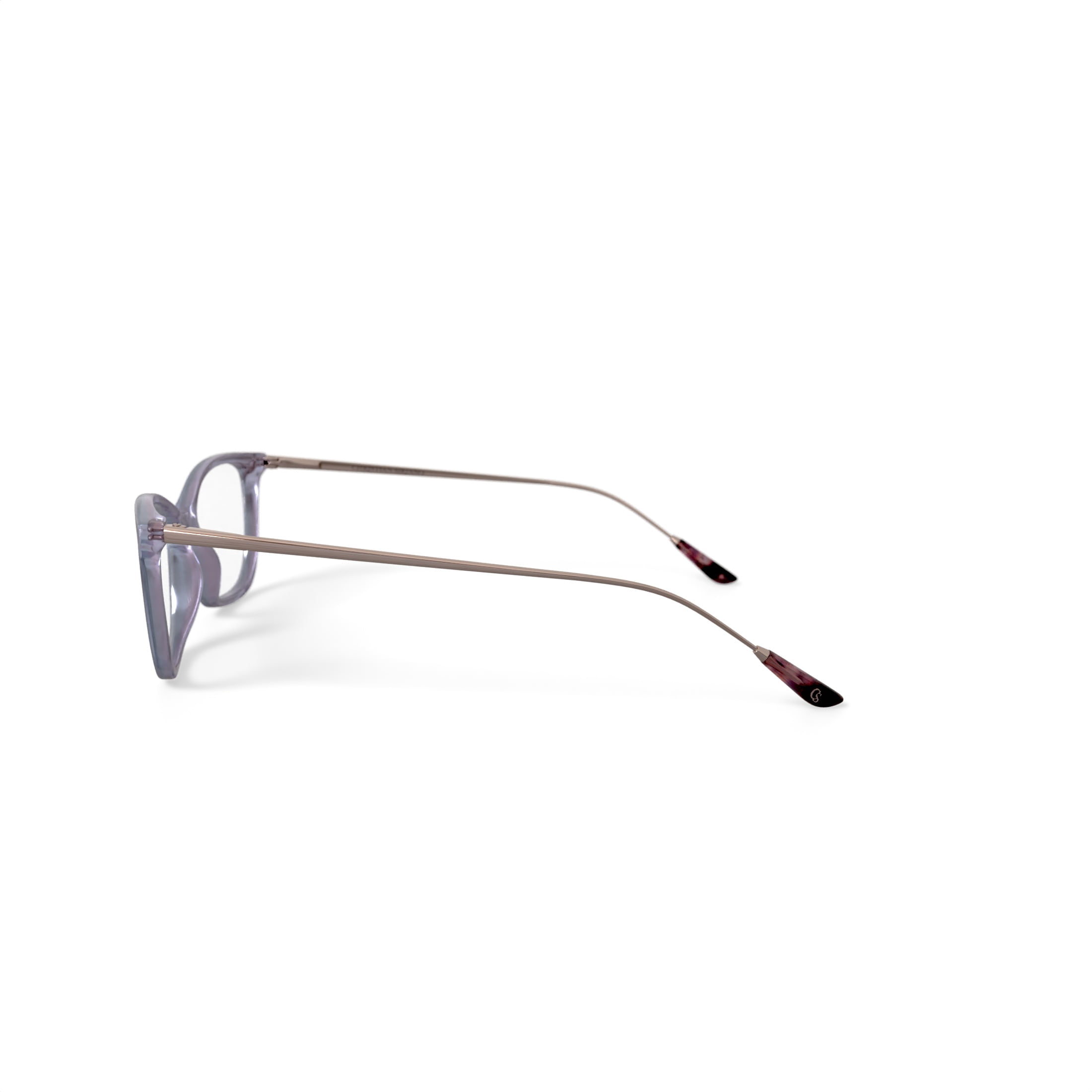 Christian Siriano Women’s Lana Square Prescription Eyeglasses with Case, Lavender Crystal