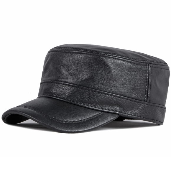Gorra militar de cuero LUTICELI para hombre, tamaño ajustable