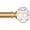 Gold, variant on Silver Crystal Curtain Rod 72 to 144 Inches (6-12 Feet), 1 Inch Heavy Duty Curtain Rods for Windows, Telescoping Long Drapery Rods with Acrylic Diamond Netted Texture Finials