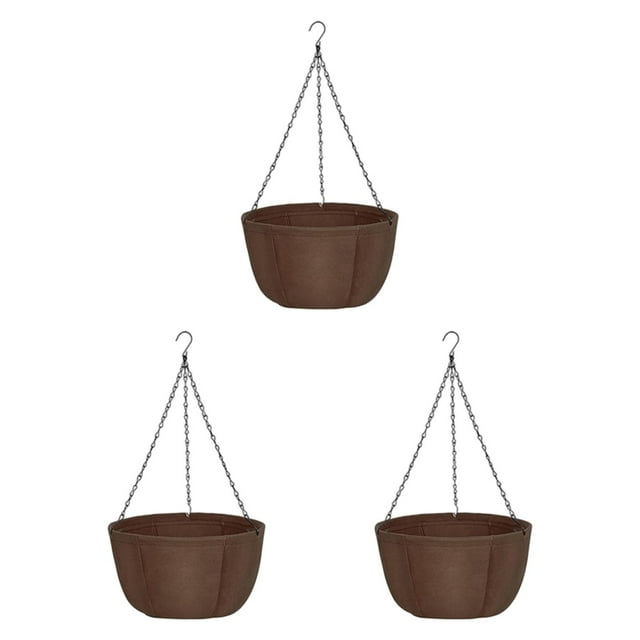 3 piezas Plantadores colgantes de contenedores de plantas encantadores para escritorio de cocina en casa 12 pulgadas